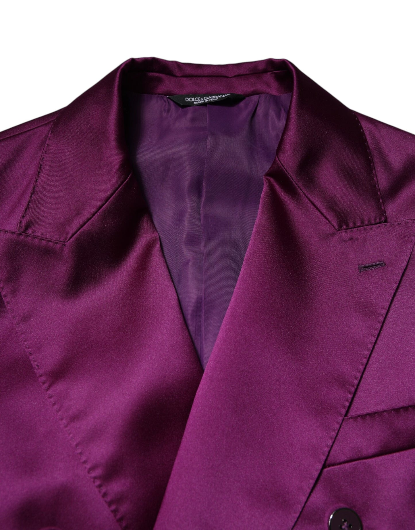 Blazer croisé violet pour homme Dolce & Gabbana