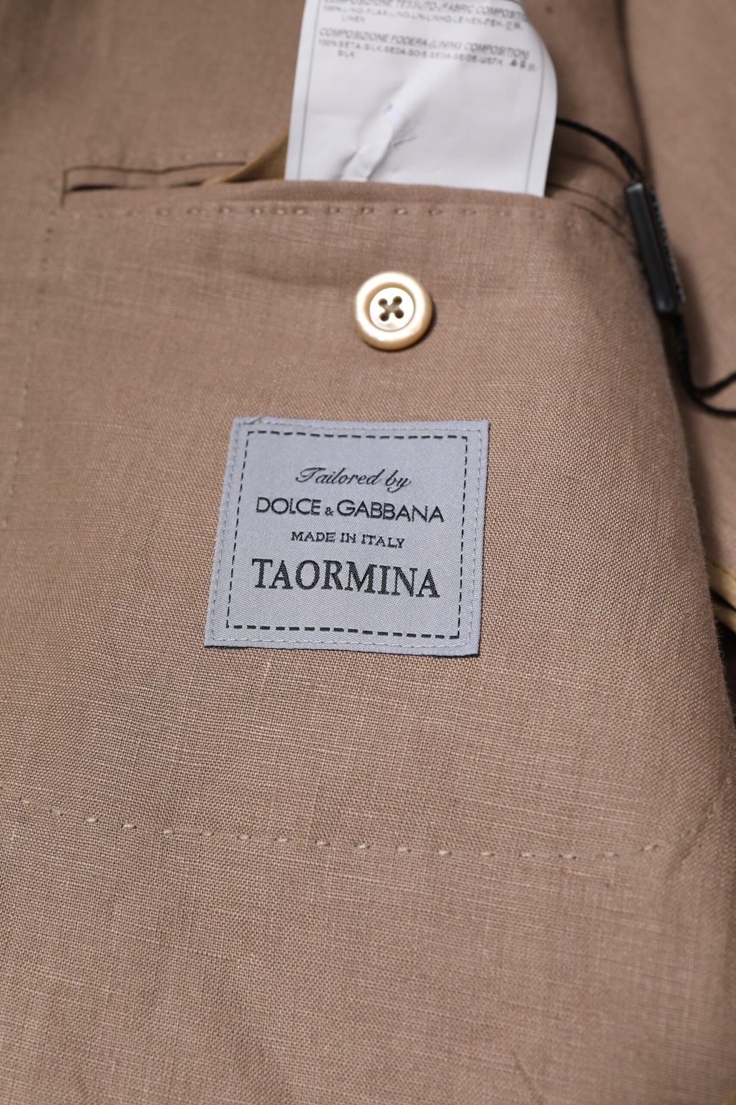 Blazer croisé beige TAORMINA de Dolce & Gabbana
