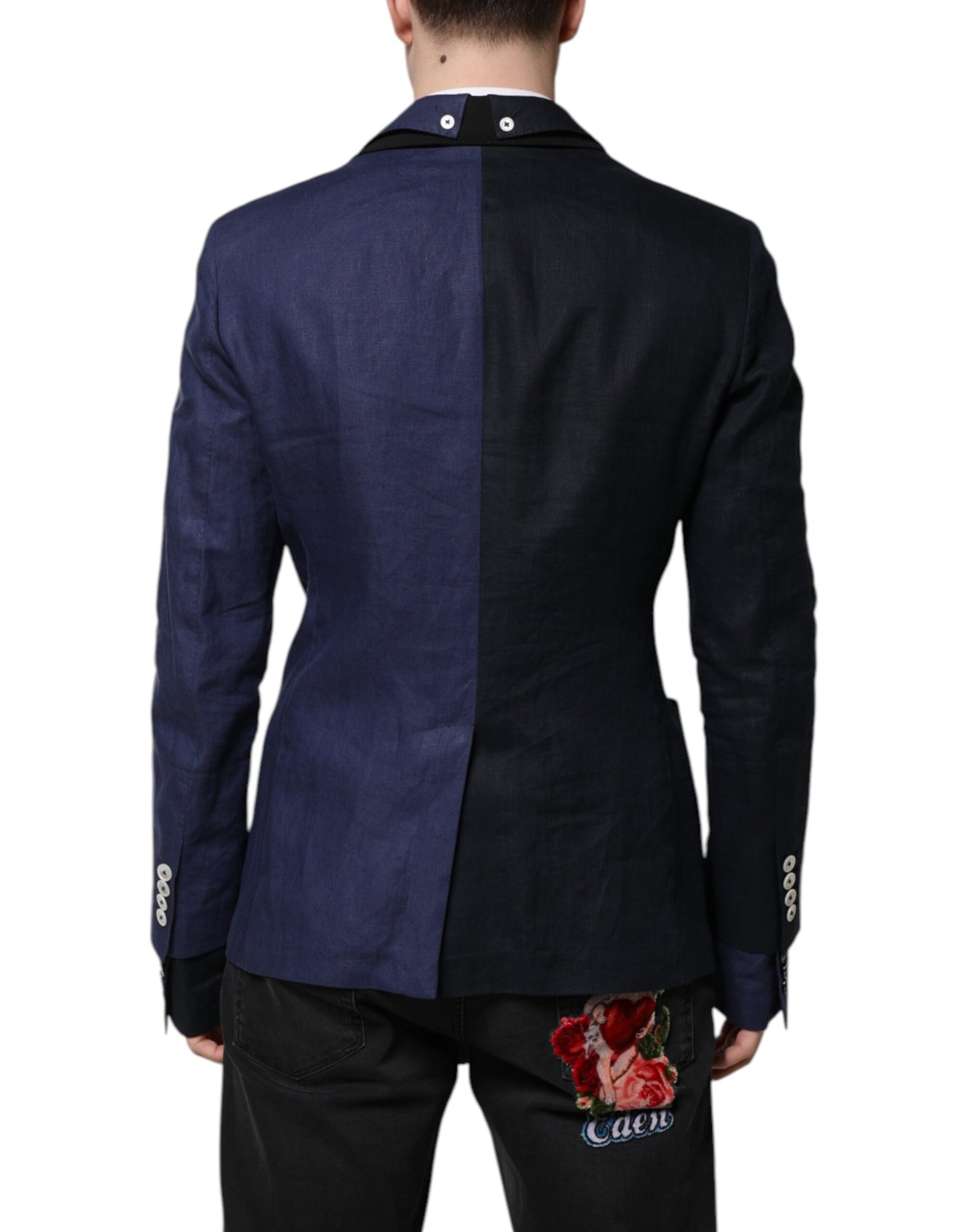 Blazer croisé bleu marine Dolce & Gabbana