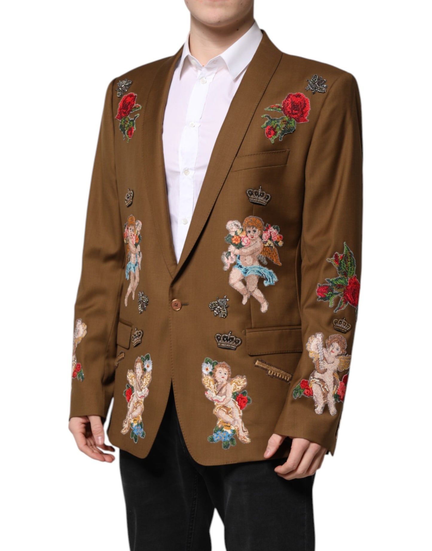 Blazer simple boutonnage Dolce & Gabbana marron MARTINI