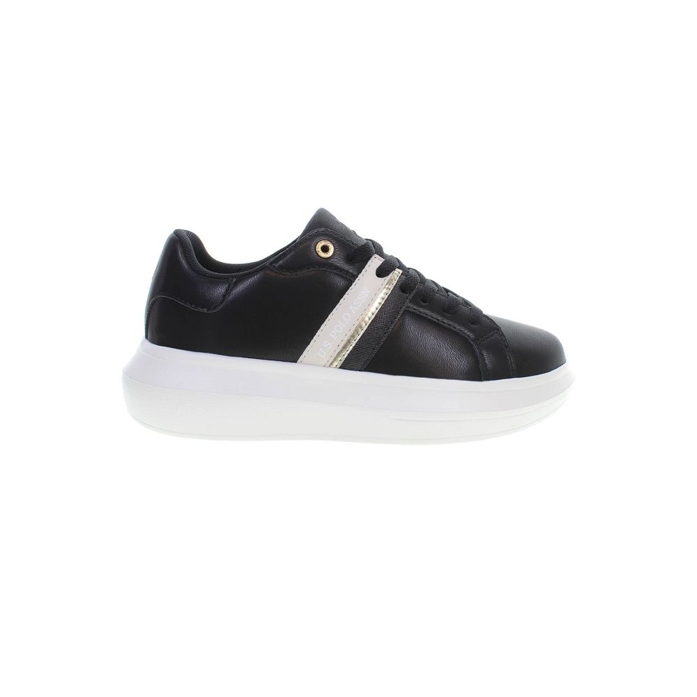 U.S. POLO ASSN. Black Polyester Women Sneaker by U.S. POLO ASSN.