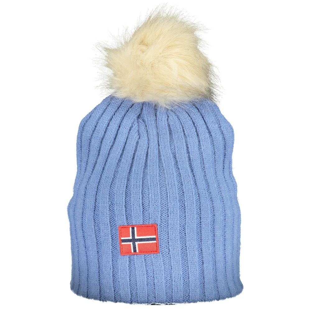 Chapeau femme en acrylique bleu clair, Norvège 1963