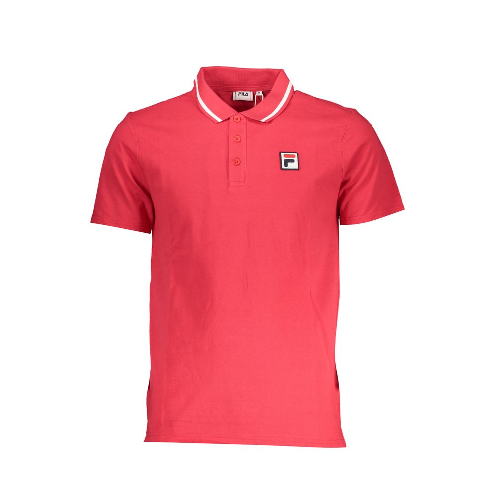 Polo rose élégant Fila avec détails classiques