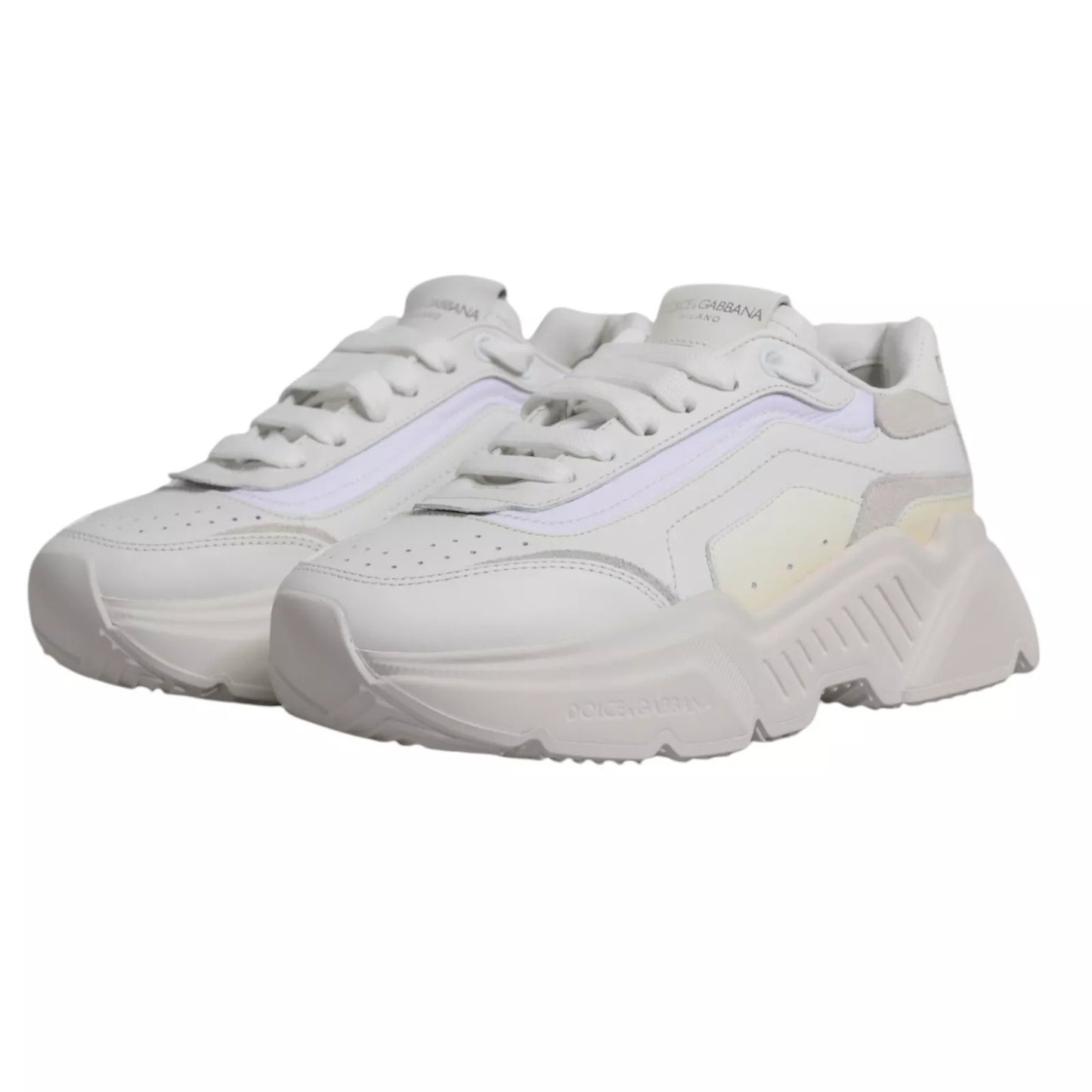Dolce & Gabbana White Daymaster Low Top Mens Sneakers Shoes by Dolce & Gabbana