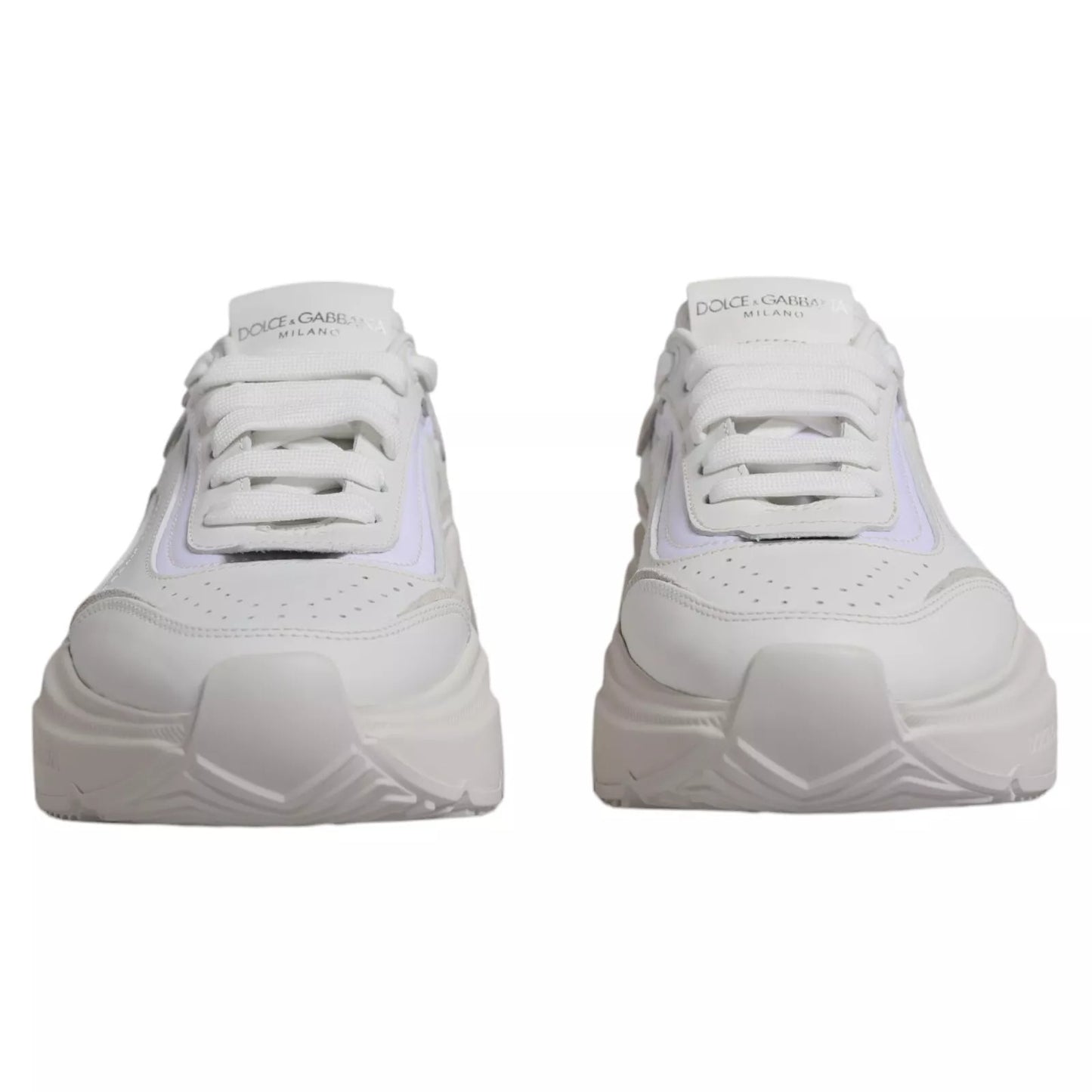 Dolce & Gabbana White Daymaster Low Top Mens Sneakers Shoes by Dolce & Gabbana