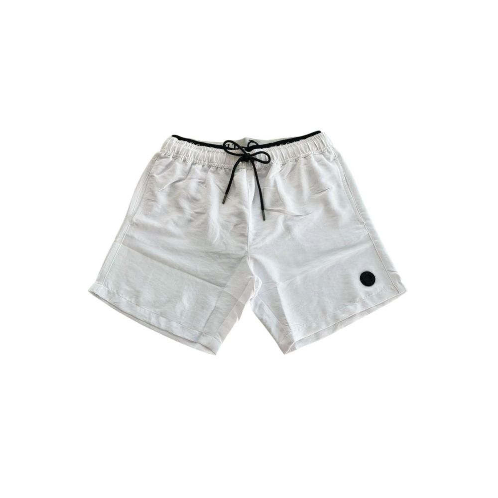 Short de bain Trussardi Beachwear en polyester blanc pour homme