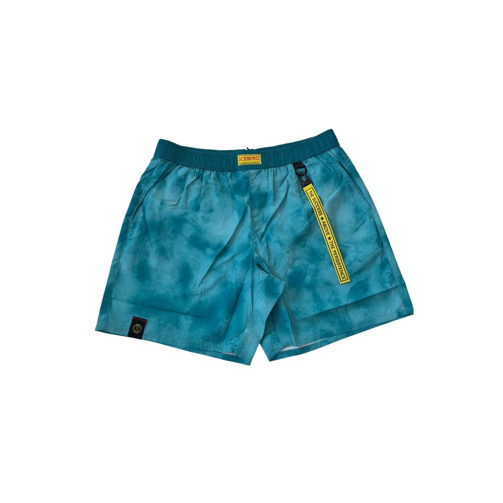 Short de bain homme Iceberg bleu clair en polyester