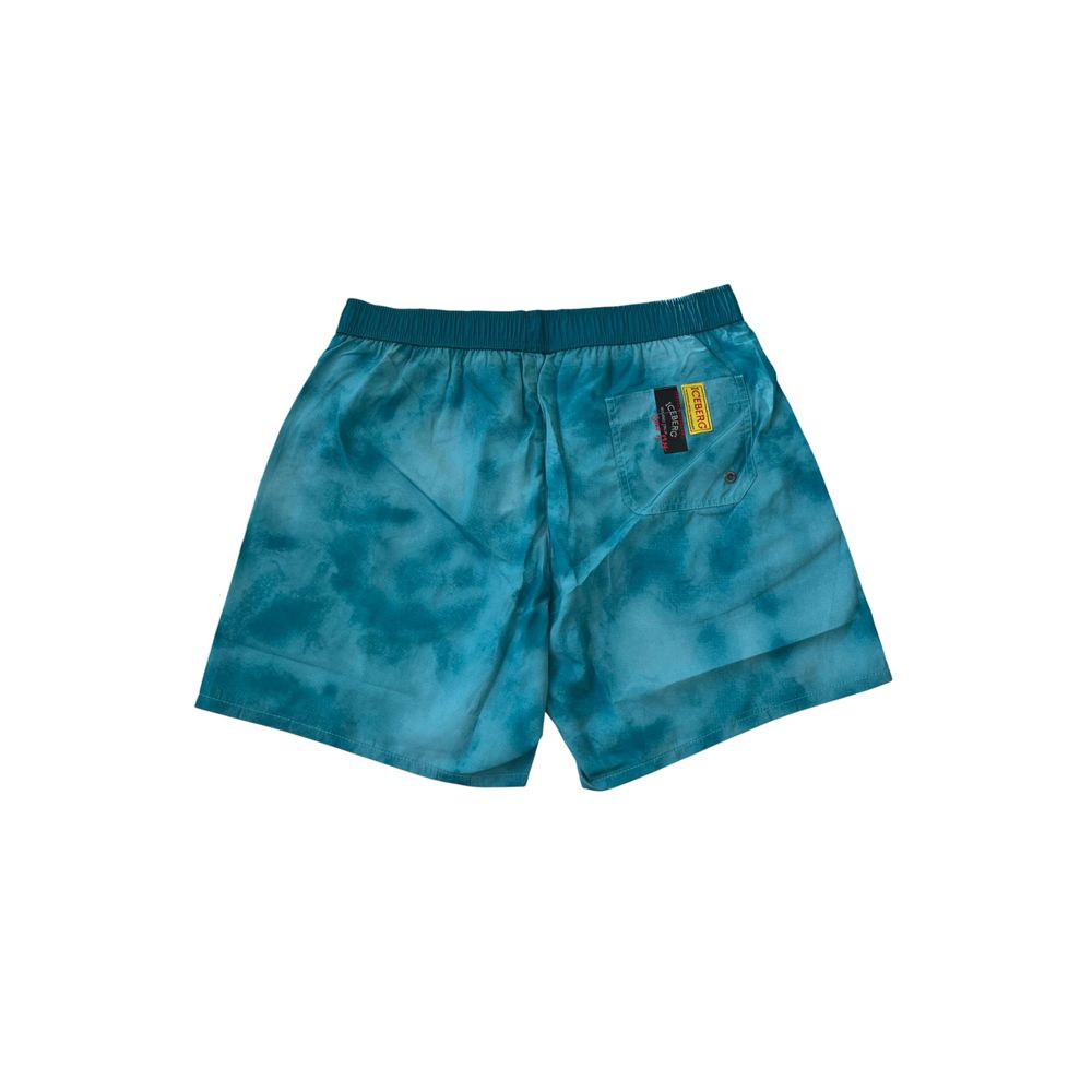 Short de bain homme Iceberg bleu clair en polyester