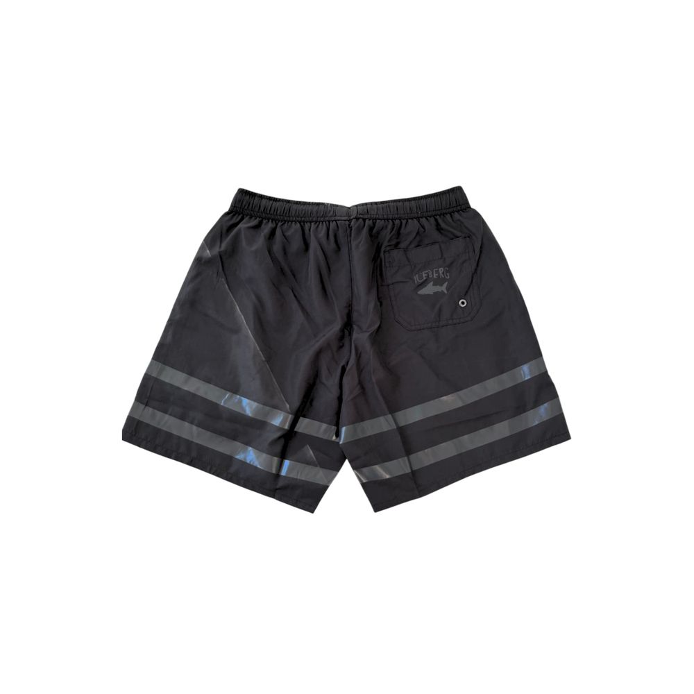 Short de bain homme Iceberg en polyester noir