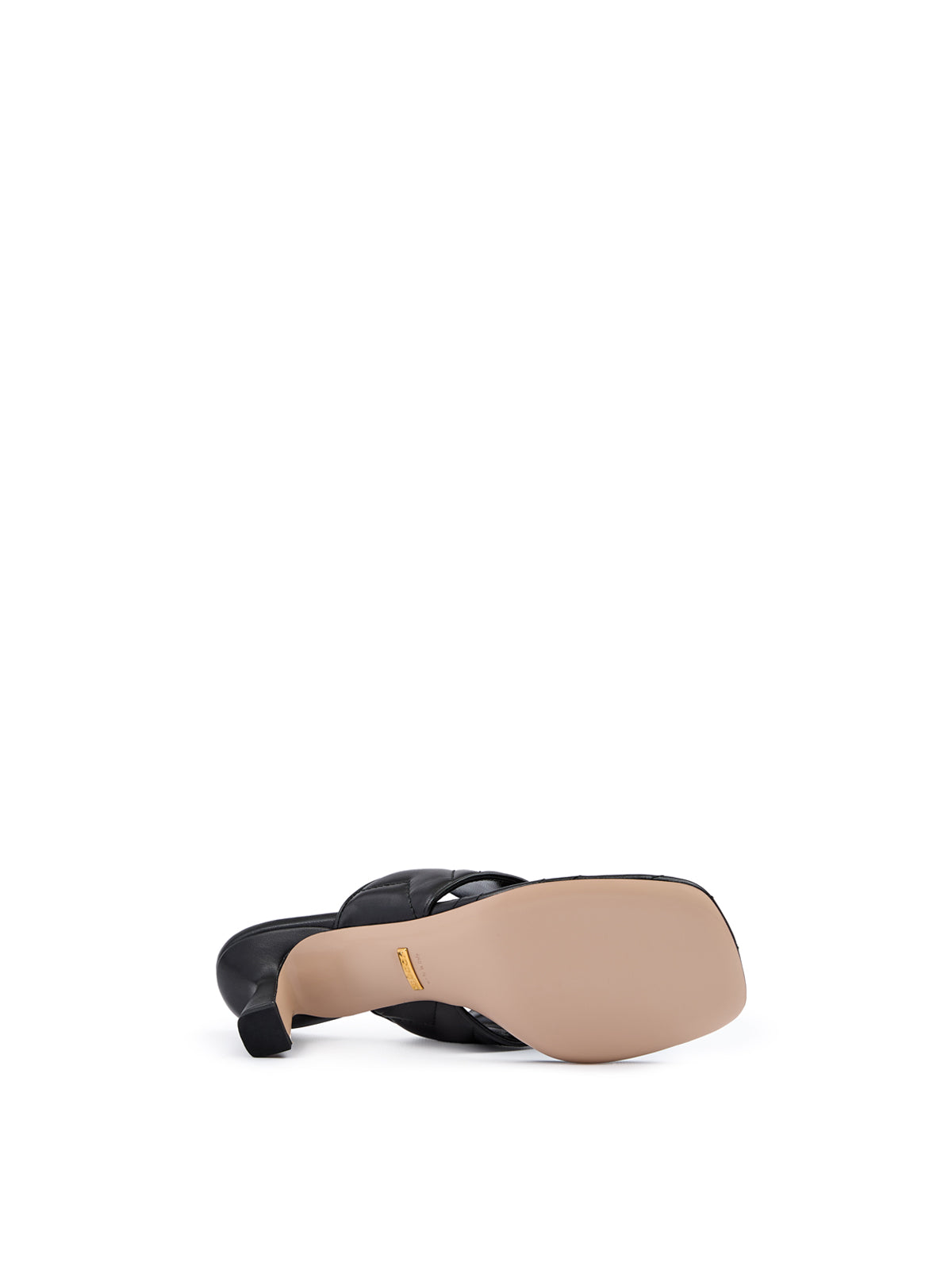 Sandales Charlotte en cuir nappa noir Mystic de Gucci