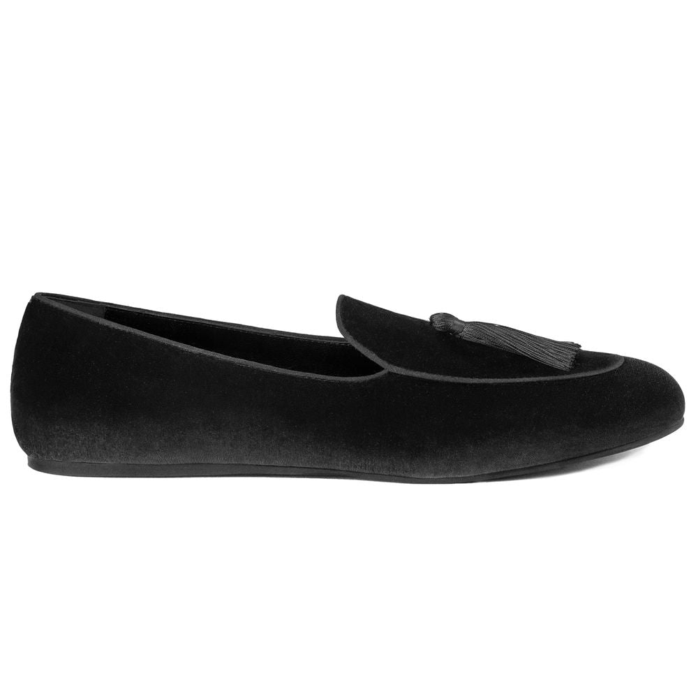 Mocassins en velours noir Charles Philip