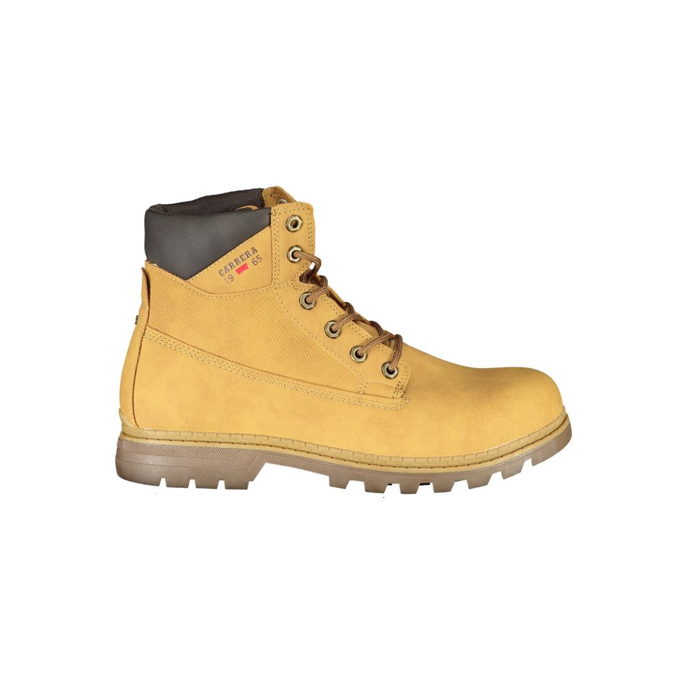 Bottes à lacets jaune vif Carrera avec logo