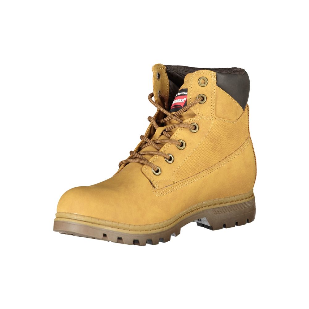Bottes à lacets jaune vif Carrera avec logo