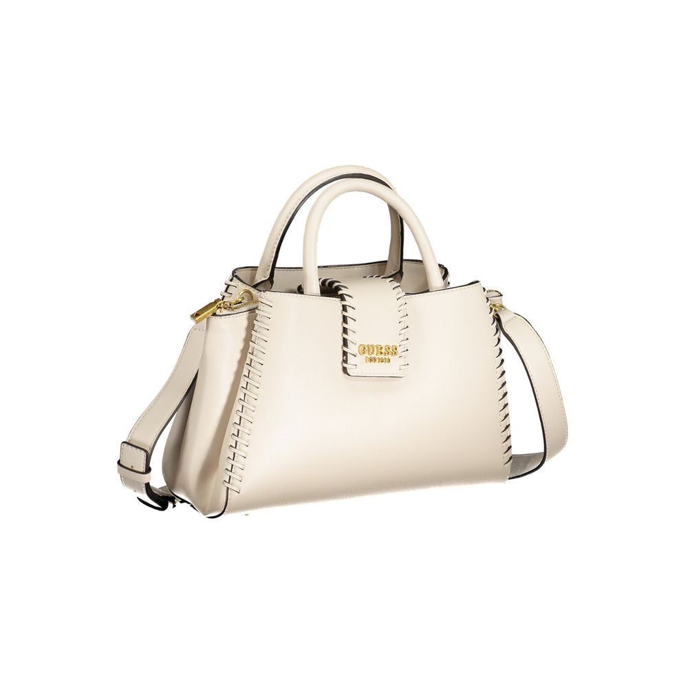 Guess Jeans Beige Polyethylene Handbag by Guess Jeans