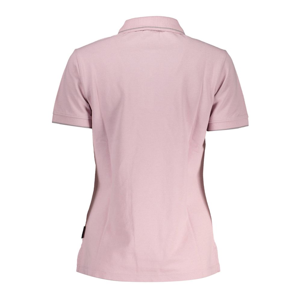 Polo Napapijri rose en coton pour femme