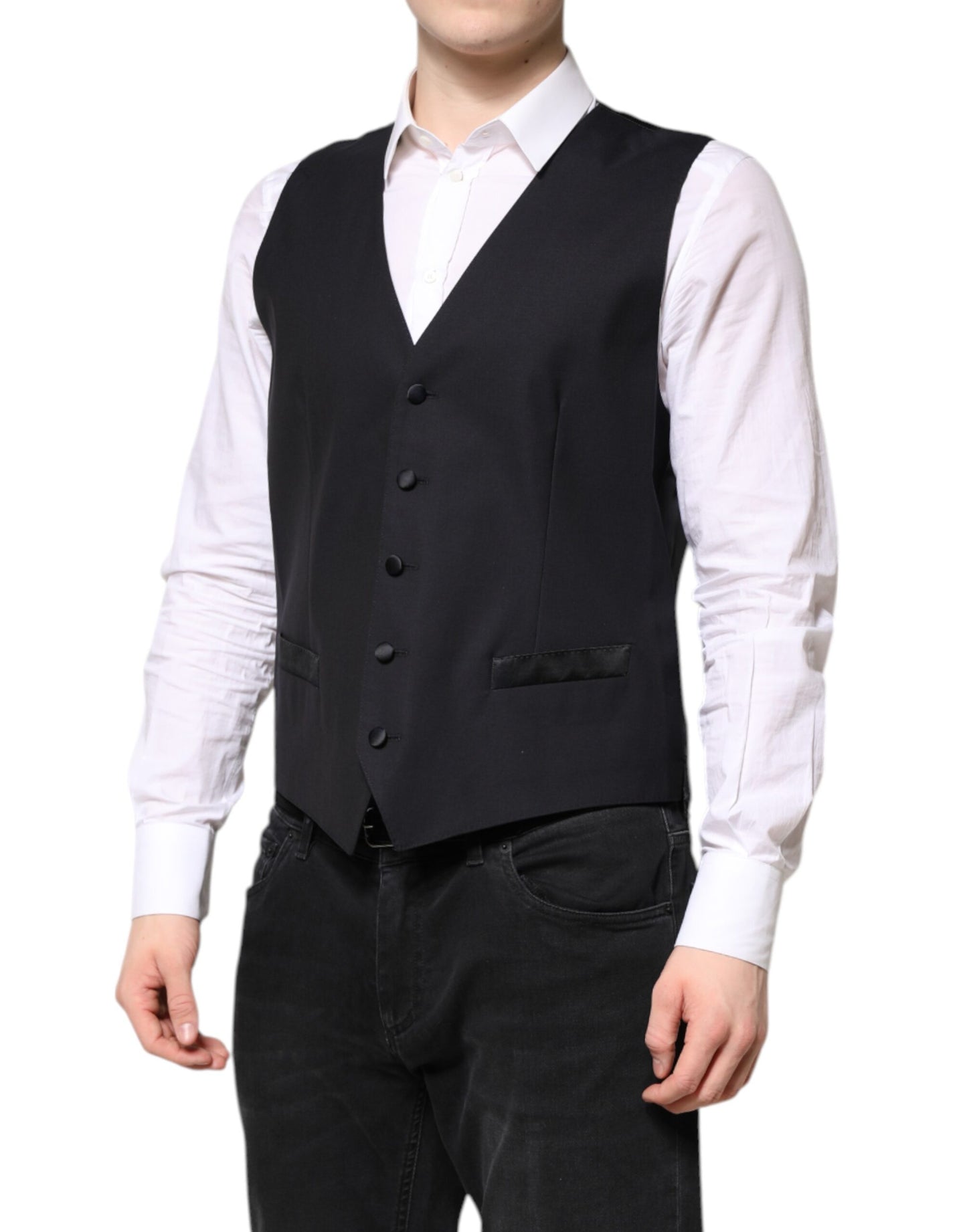 Veste de costume 2 pièces en laine bleu foncé MARTINI de Dolce & Gabbana