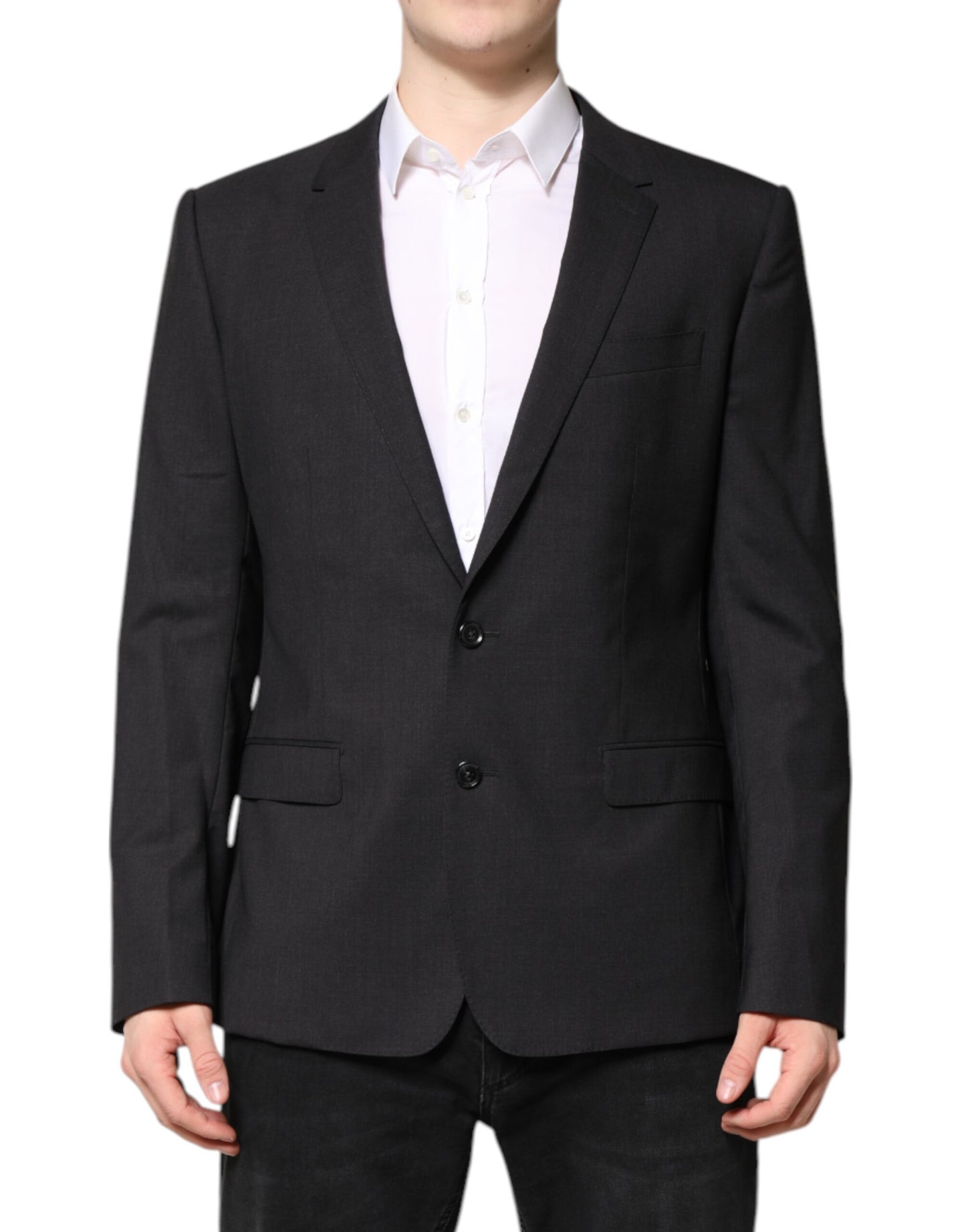 Veste simple boutonnage MARTINI gris foncé Dolce & Gabbana
