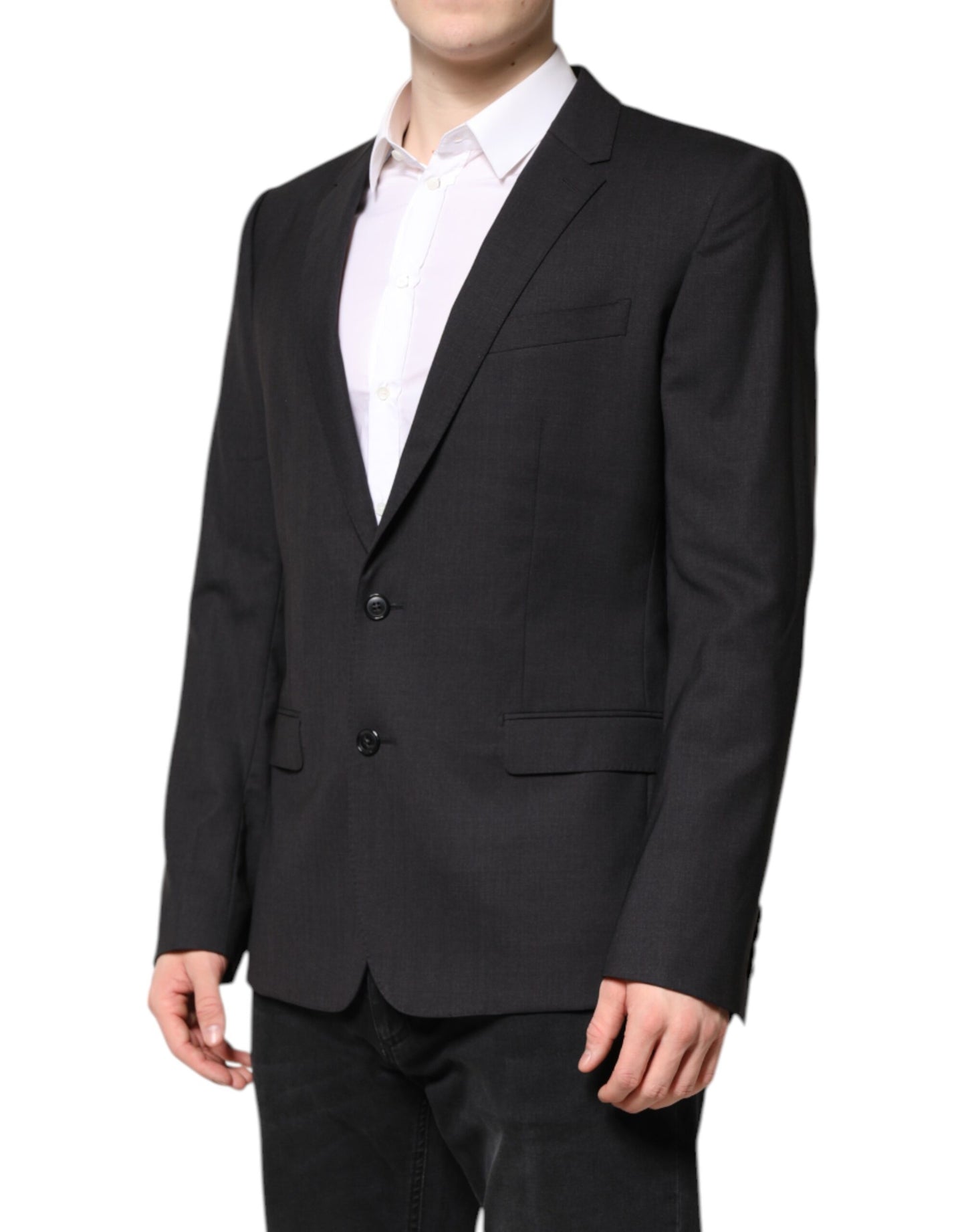 Veste simple boutonnage MARTINI gris foncé Dolce & Gabbana
