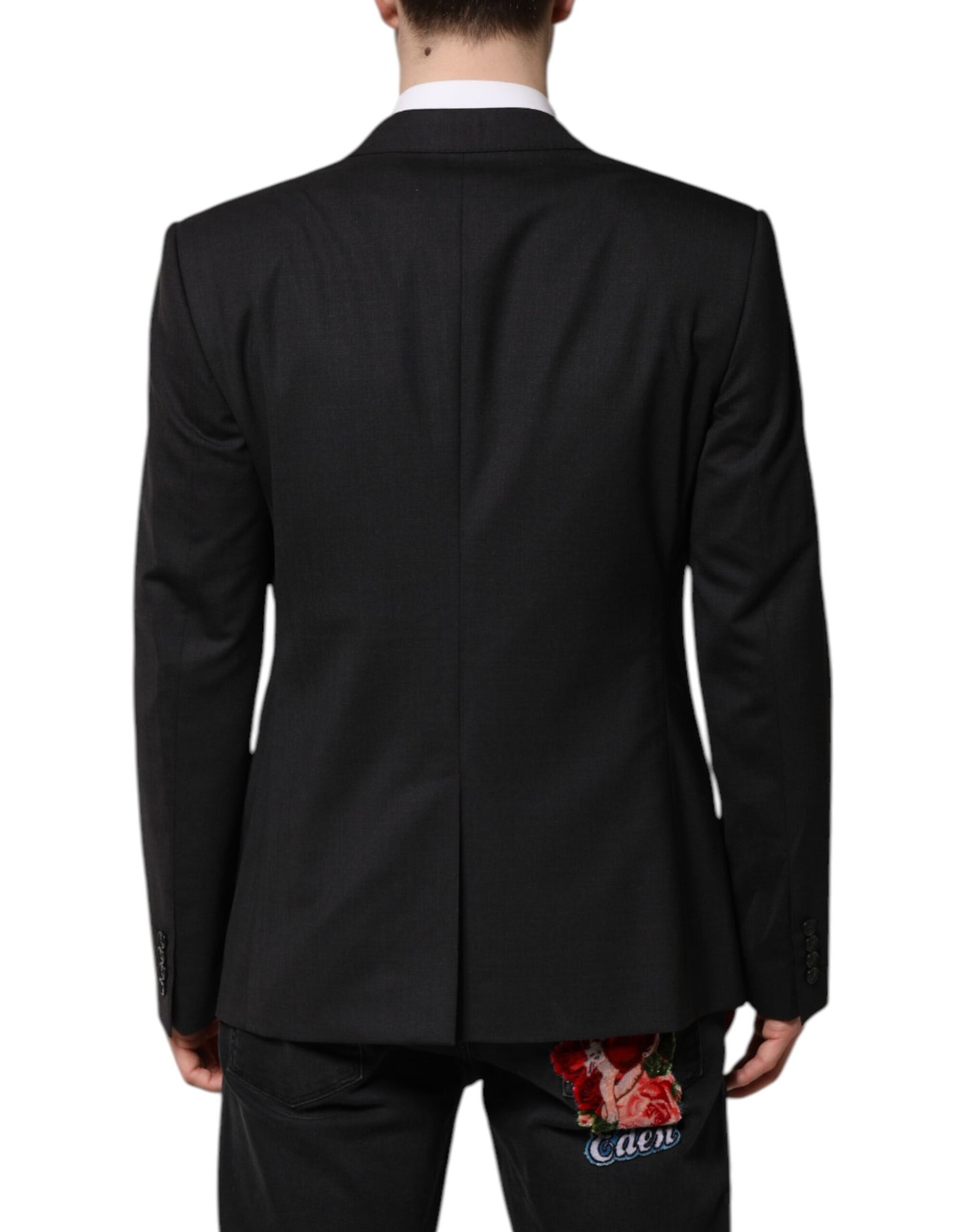 Veste simple boutonnage MARTINI gris foncé Dolce & Gabbana