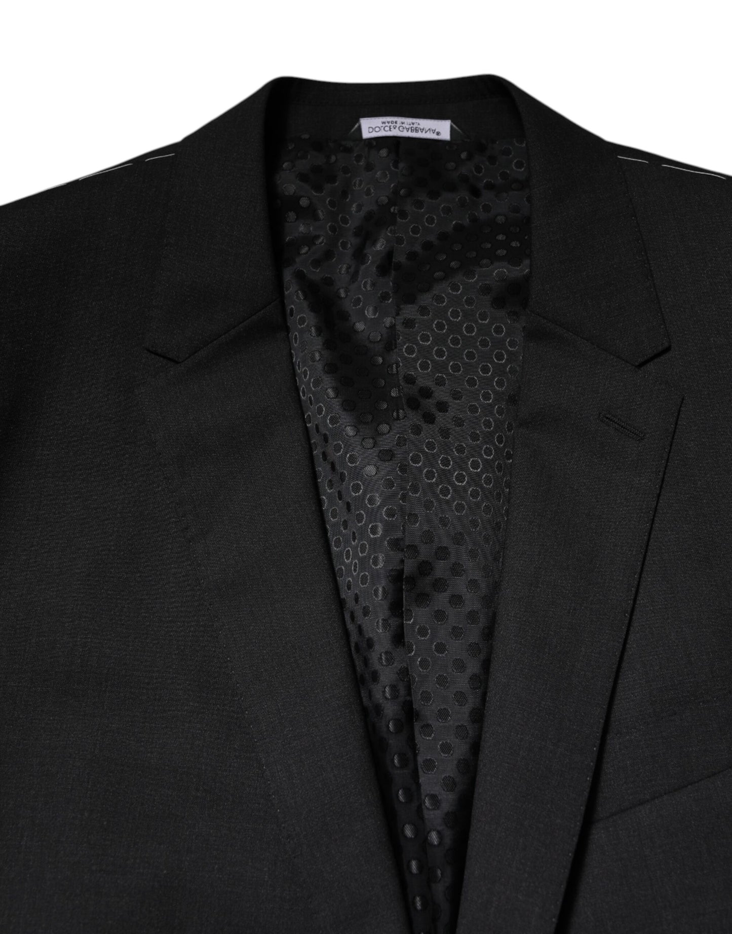 Veste simple boutonnage MARTINI gris foncé Dolce & Gabbana