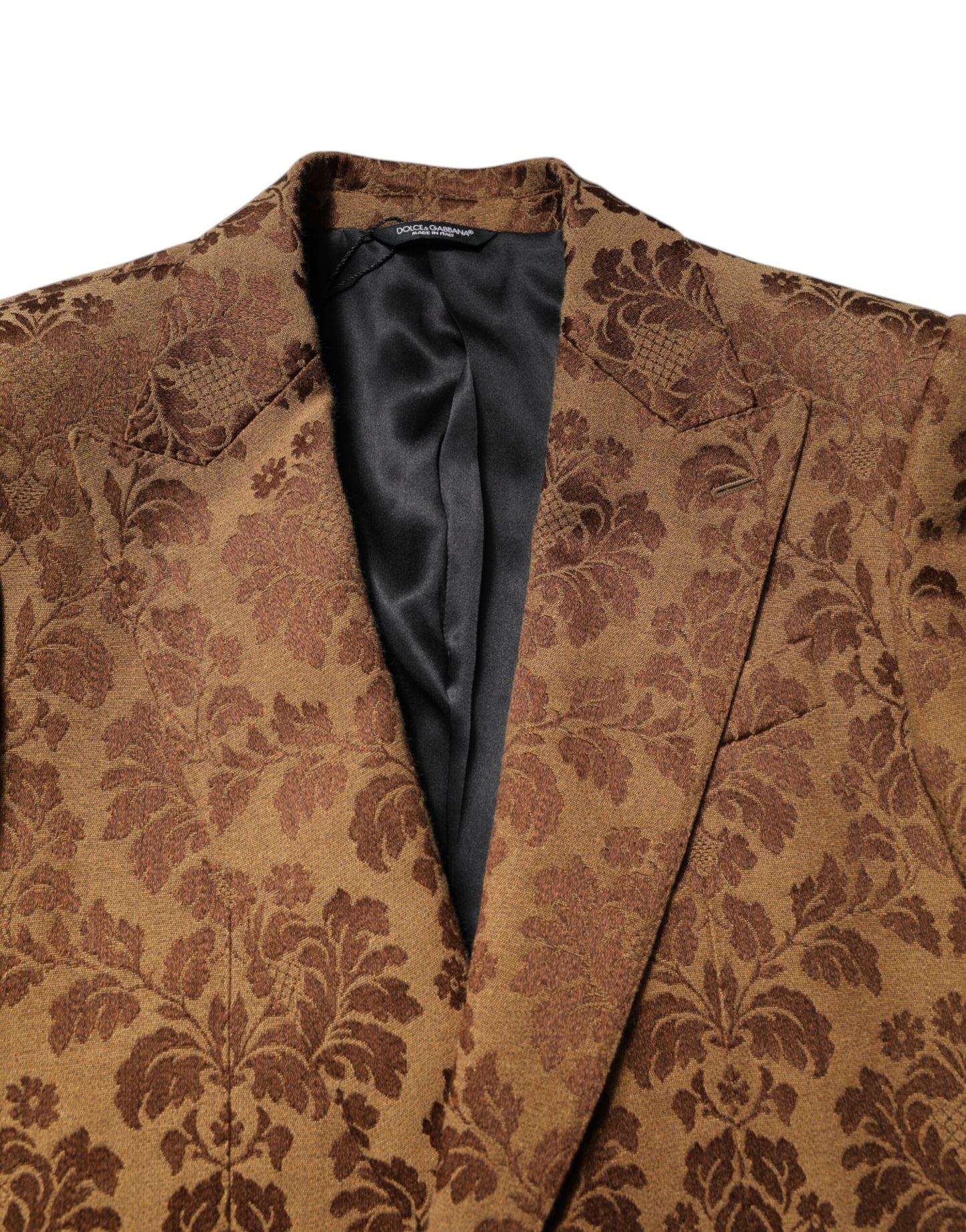 Costume 2 pièces Dolce & Gabbana SICILIA en jacquard fleuri marron