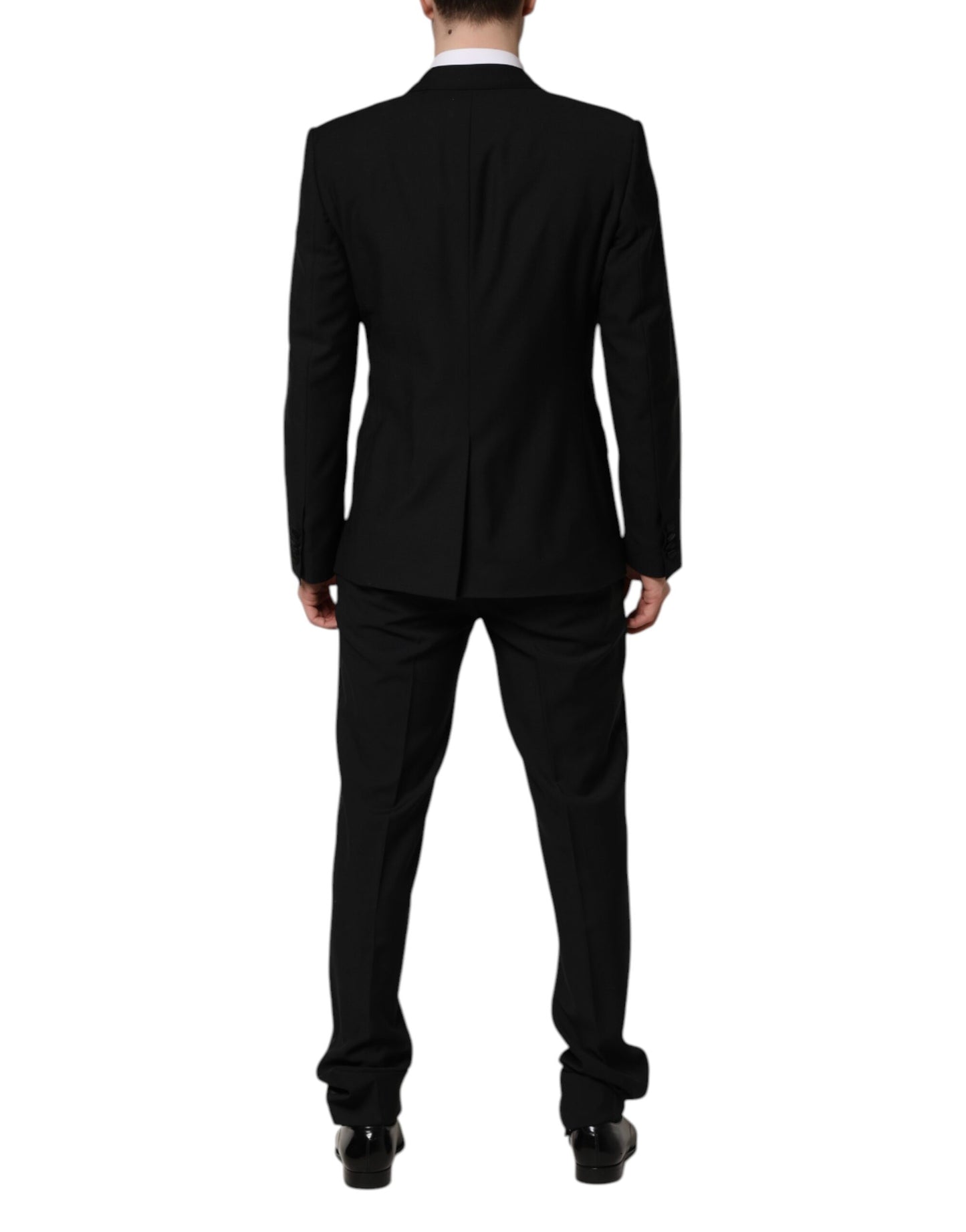 Costume 3 pièces Dolce & Gabbana noir MARTINI orné de cristaux