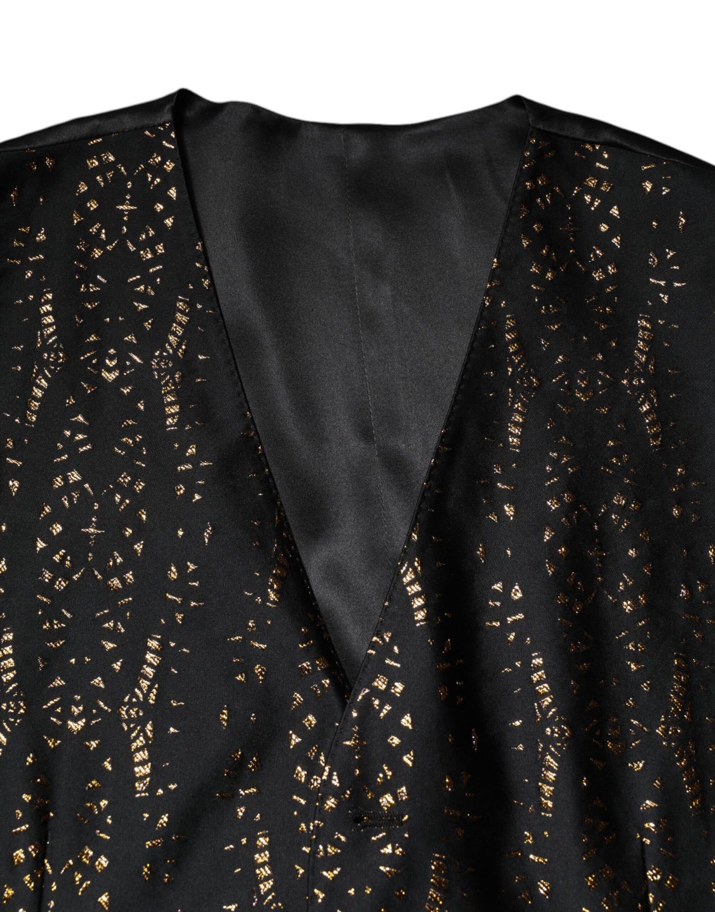Gilet habillé en lurex noir Dolce & Gabbana pour homme