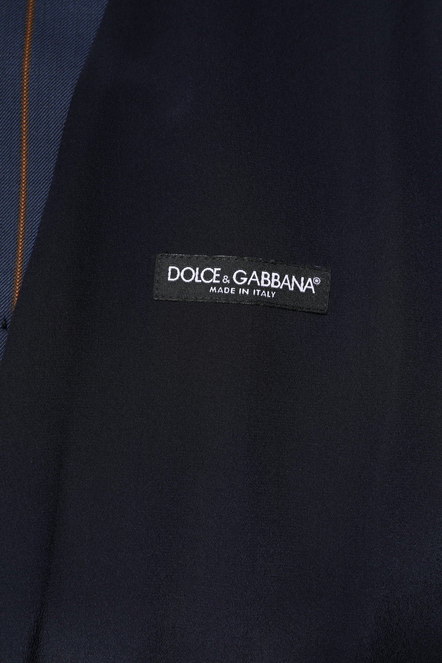 Gilet habillé en laine à rayures bleues Dolce & Gabbana pour homme