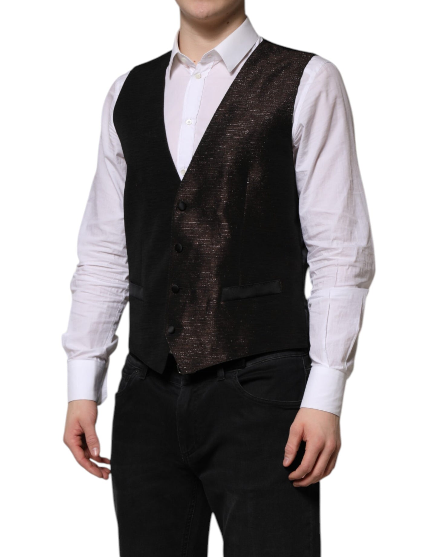 Gilet habillé marron foncé Dolce & Gabbana pour homme