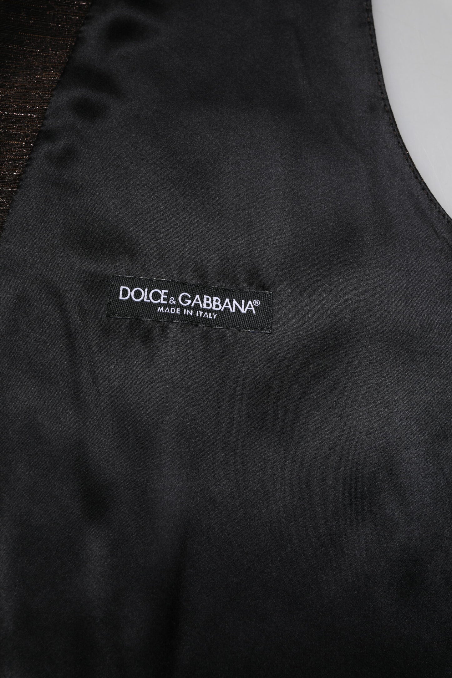 Gilet habillé marron foncé Dolce & Gabbana pour homme