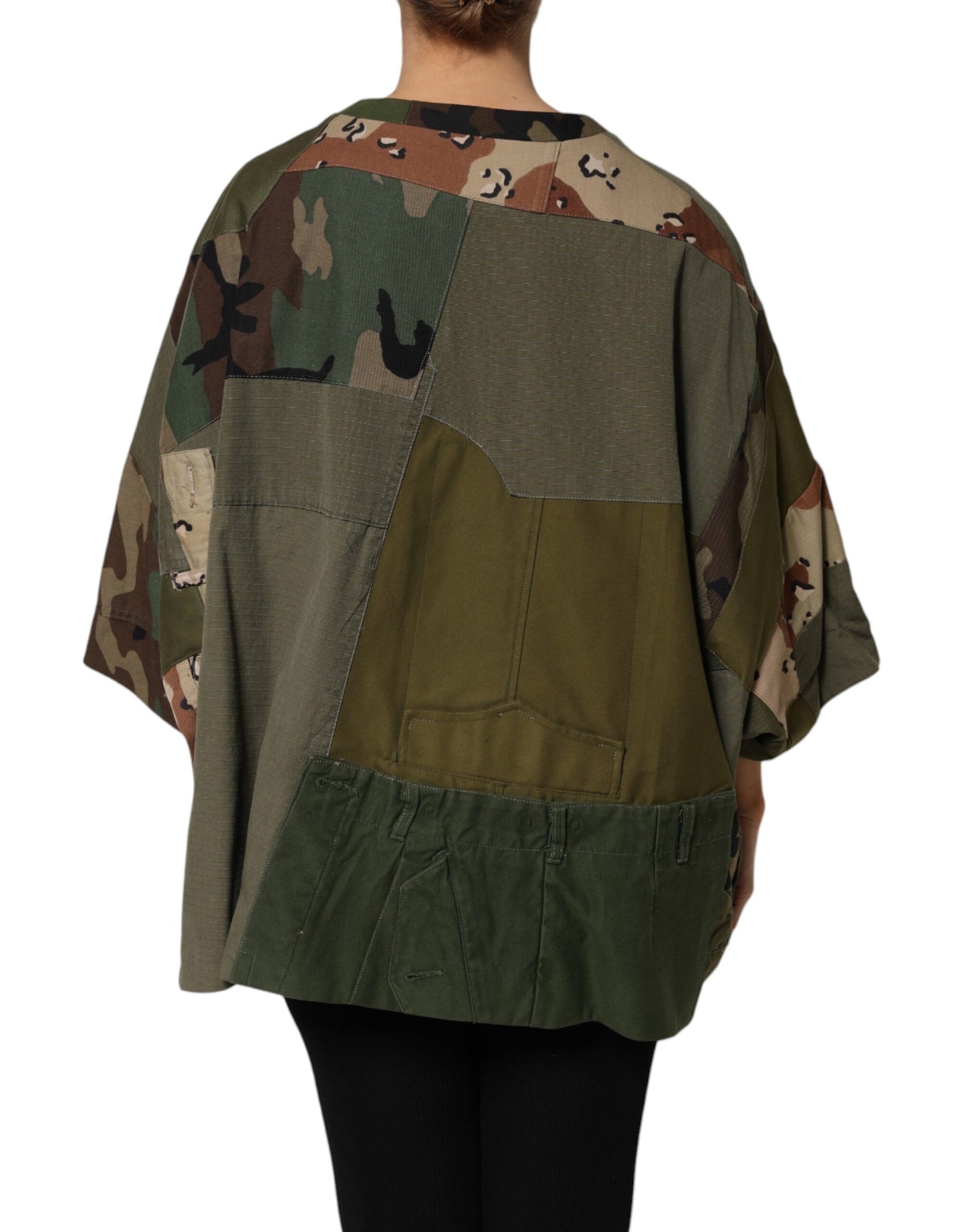 Dolce & Gabbana Multicolor Camouflage Oversized Top T-shirt by Dolce & Gabbana
