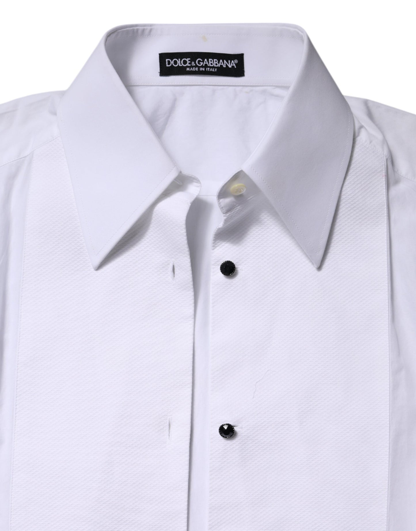 Dolce & Gabbana White Cotton Short Sleeves Collared Polo Top by Dolce & Gabbana