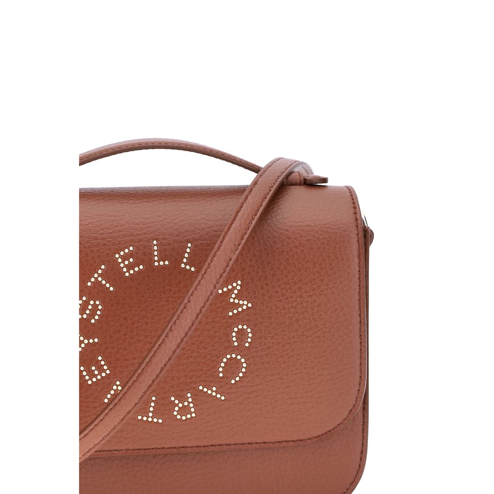 Stella McCartney Logo Flap Bag Faux Leer Granige Alter