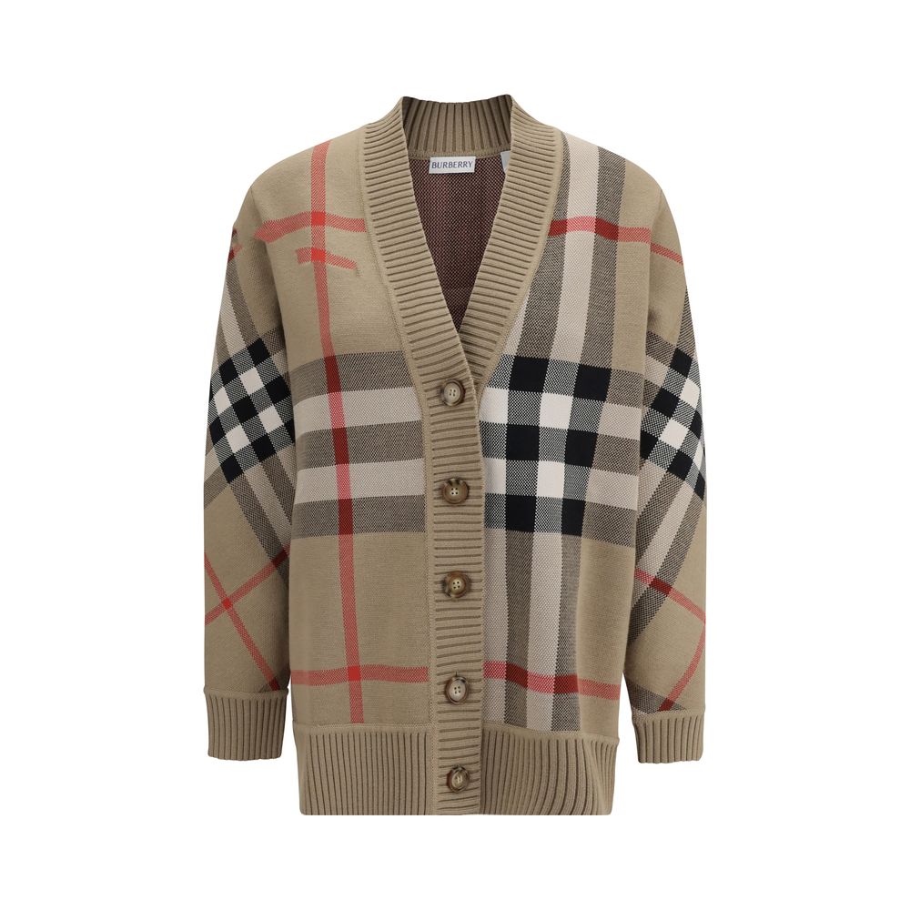 Pull en laine à carreaux Burberry Archive
