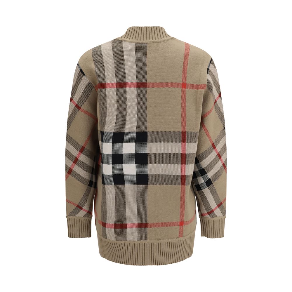 Pull en laine à carreaux Burberry Archive