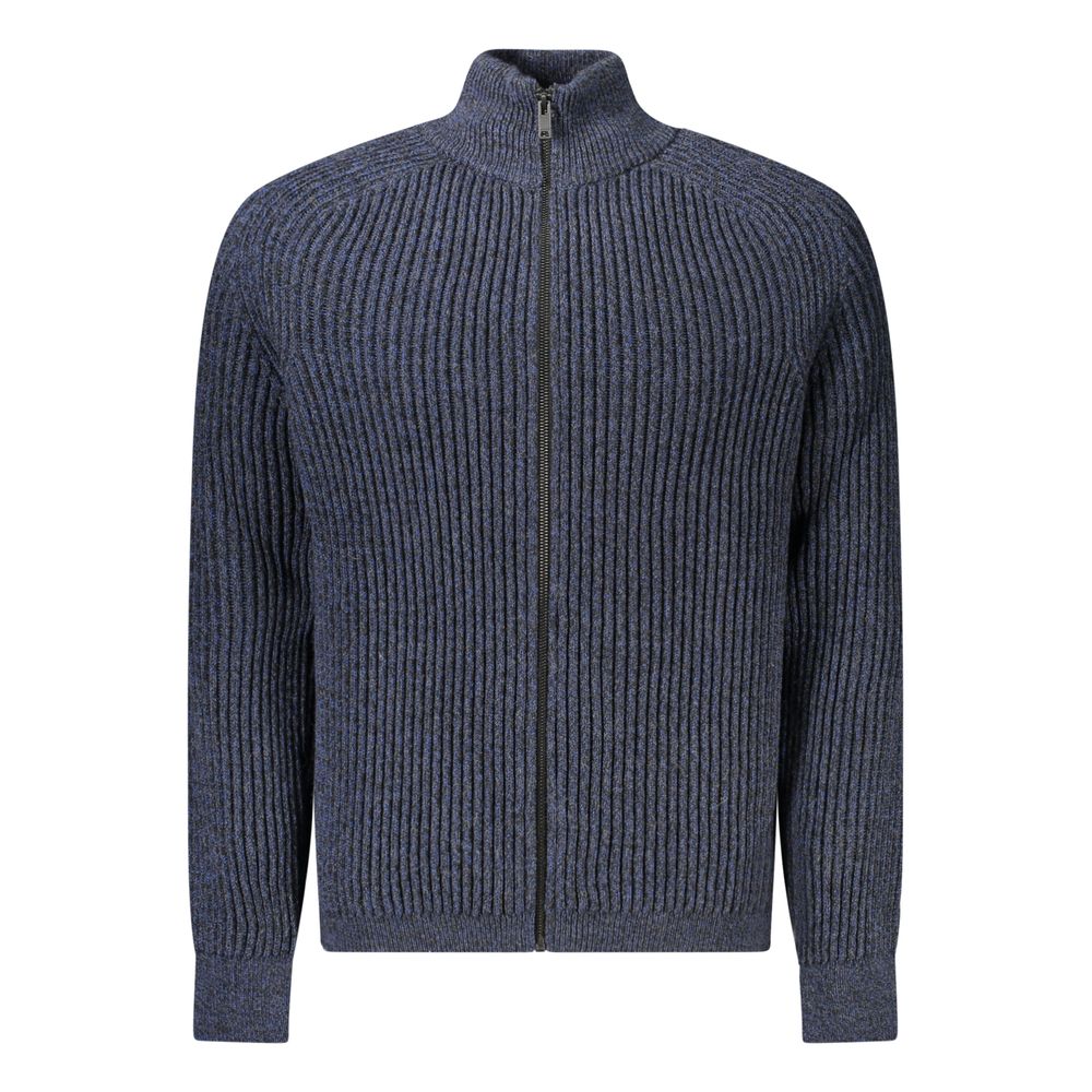 Cardigan en laine bleu Hugo Boss pour homme