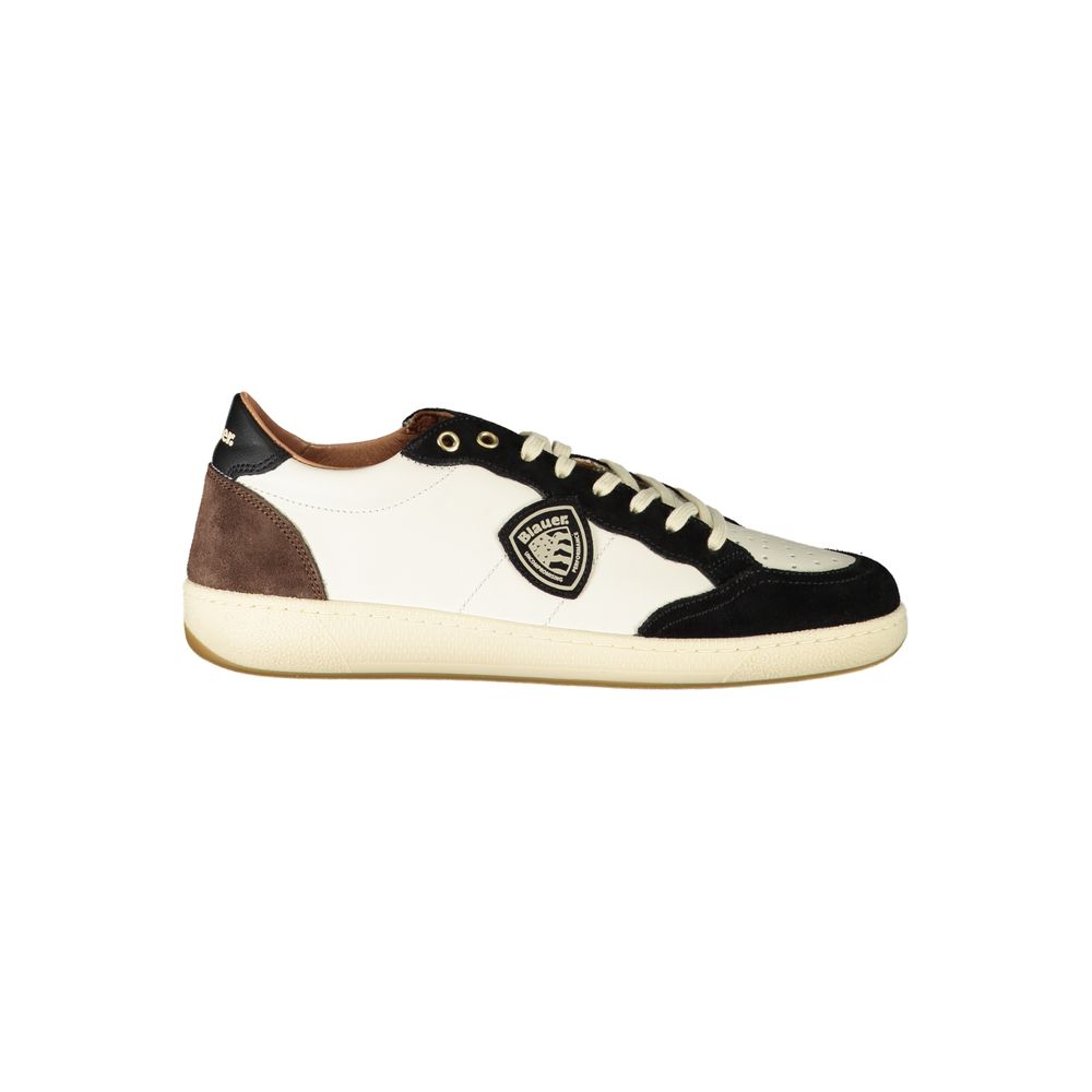 Blauer White Polyester Sneaker by Blauer