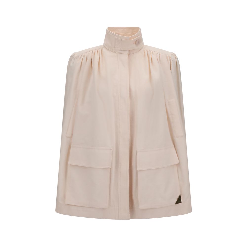 Veste froncée en gabardine de coton Chloé