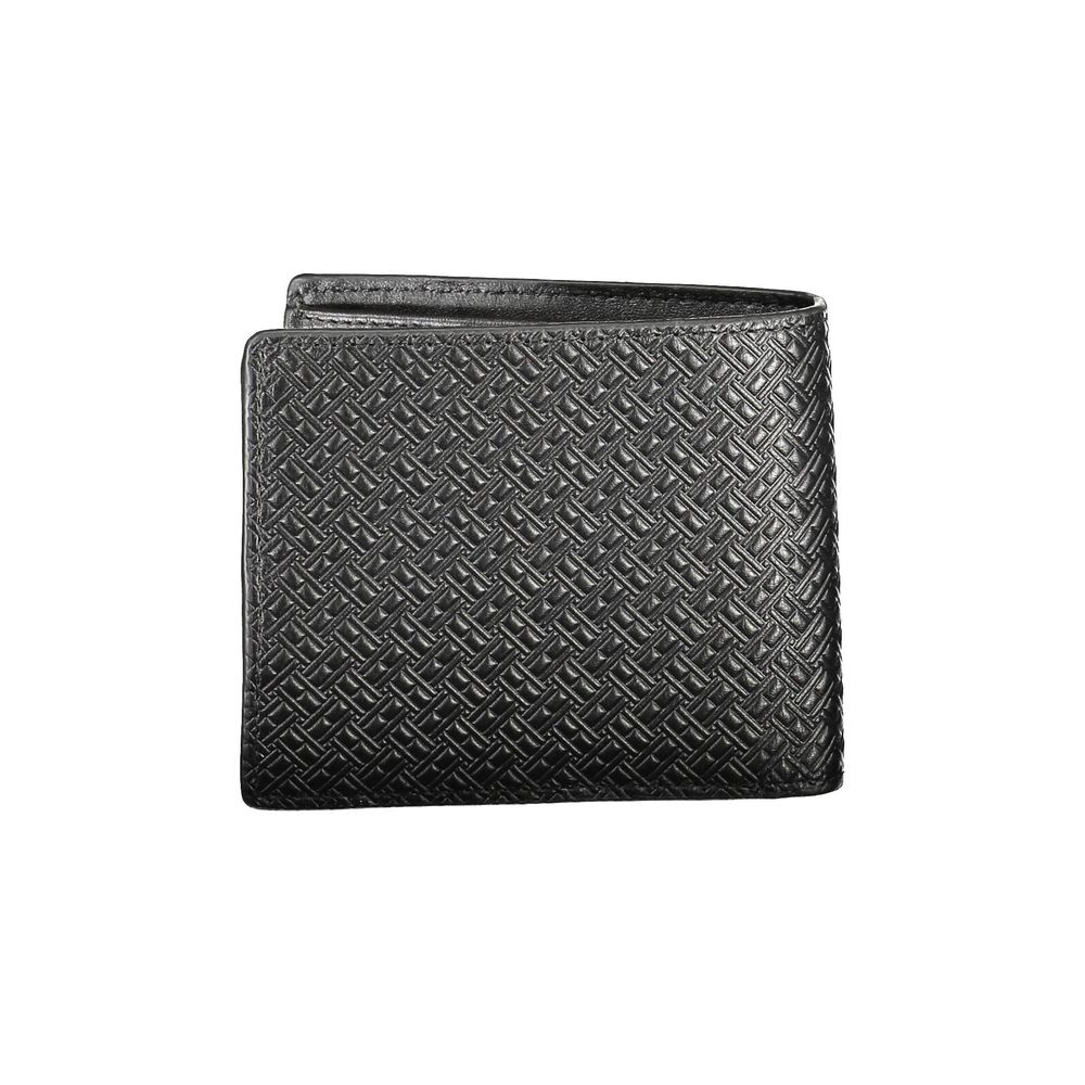 Portefeuille homme en cuir noir Tommy Hilfiger
