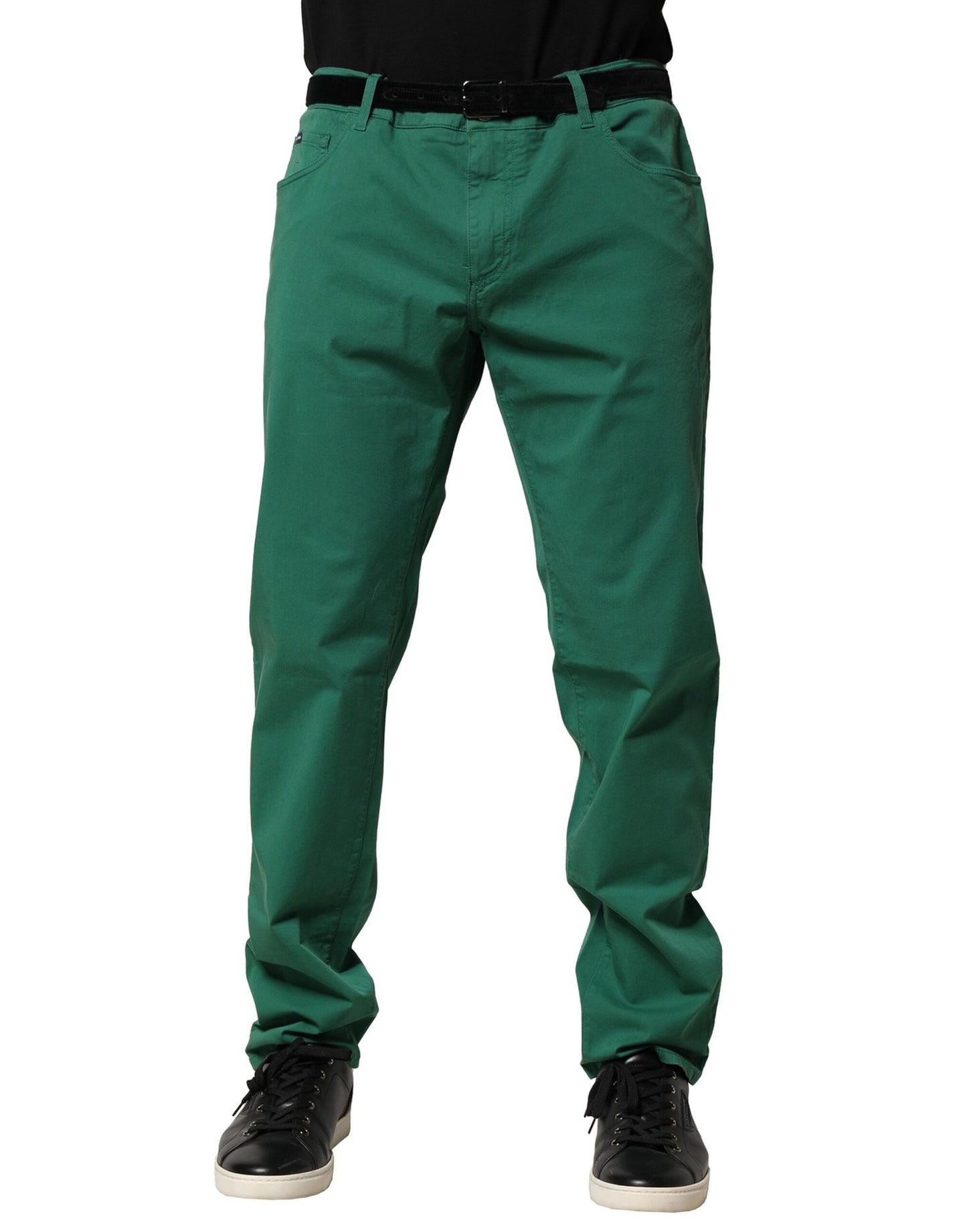 Jean skinny en coton stretch vert Dolce & Gabbana pour homme