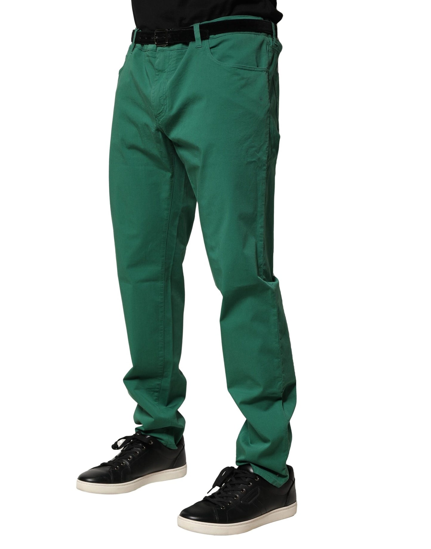 Jean skinny en coton stretch vert Dolce & Gabbana pour homme