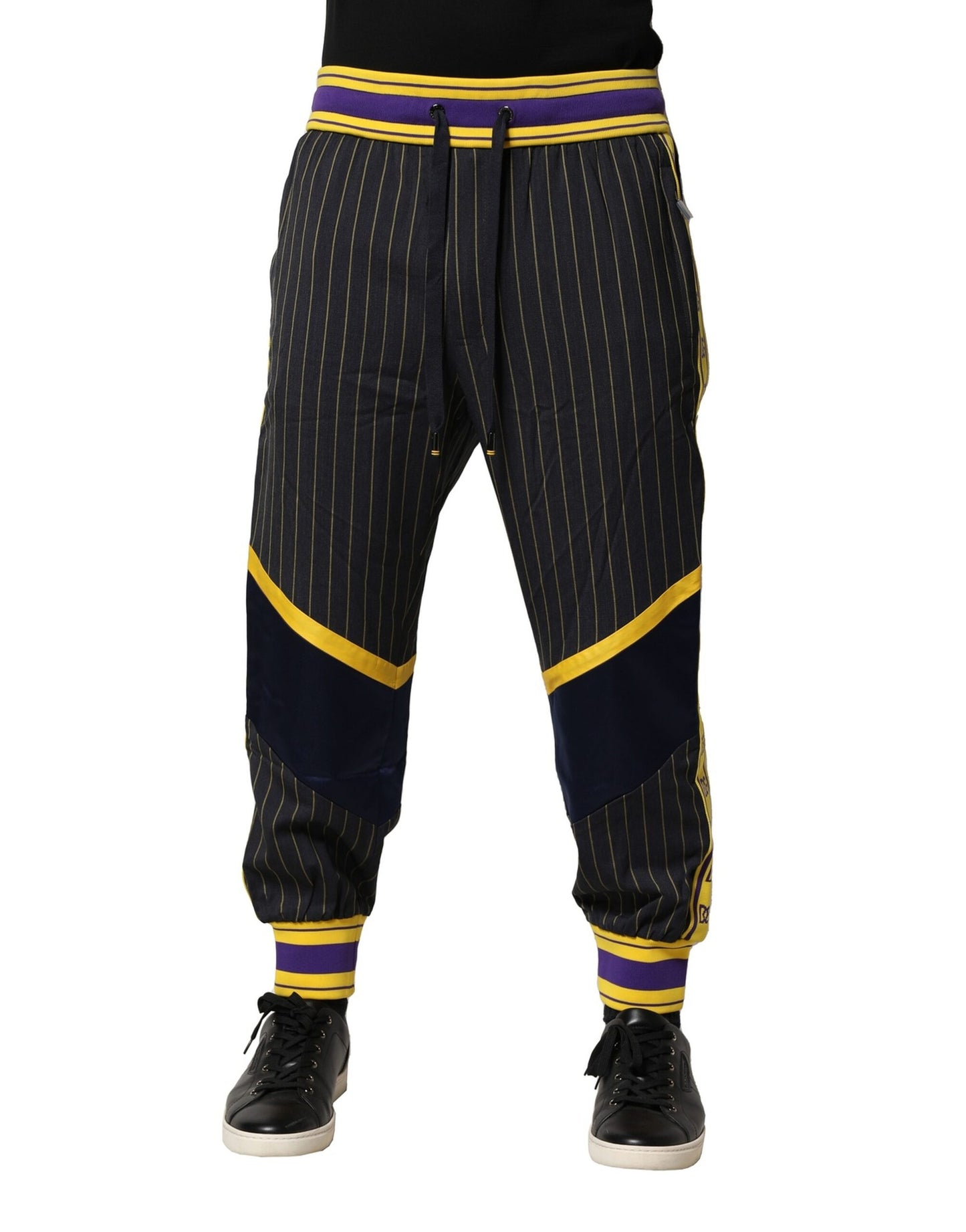 Pantalon de jogging en laine à rayures multicolores Dolce & Gabbana