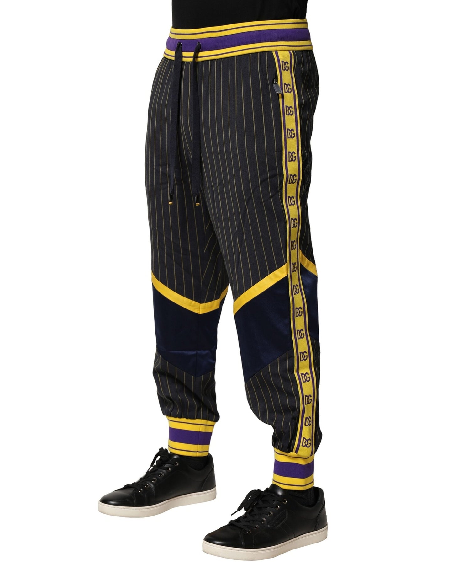 Pantalon de jogging en laine à rayures multicolores Dolce & Gabbana