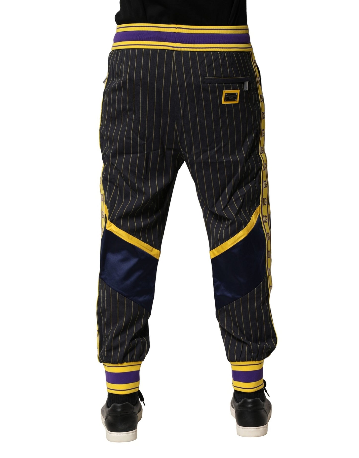 Pantalon de jogging en laine à rayures multicolores Dolce & Gabbana