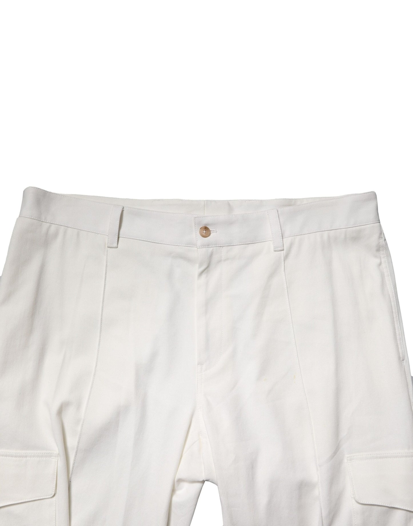 Pantalon de jogging cargo en coton blanc Dolce & Gabbana pour homme