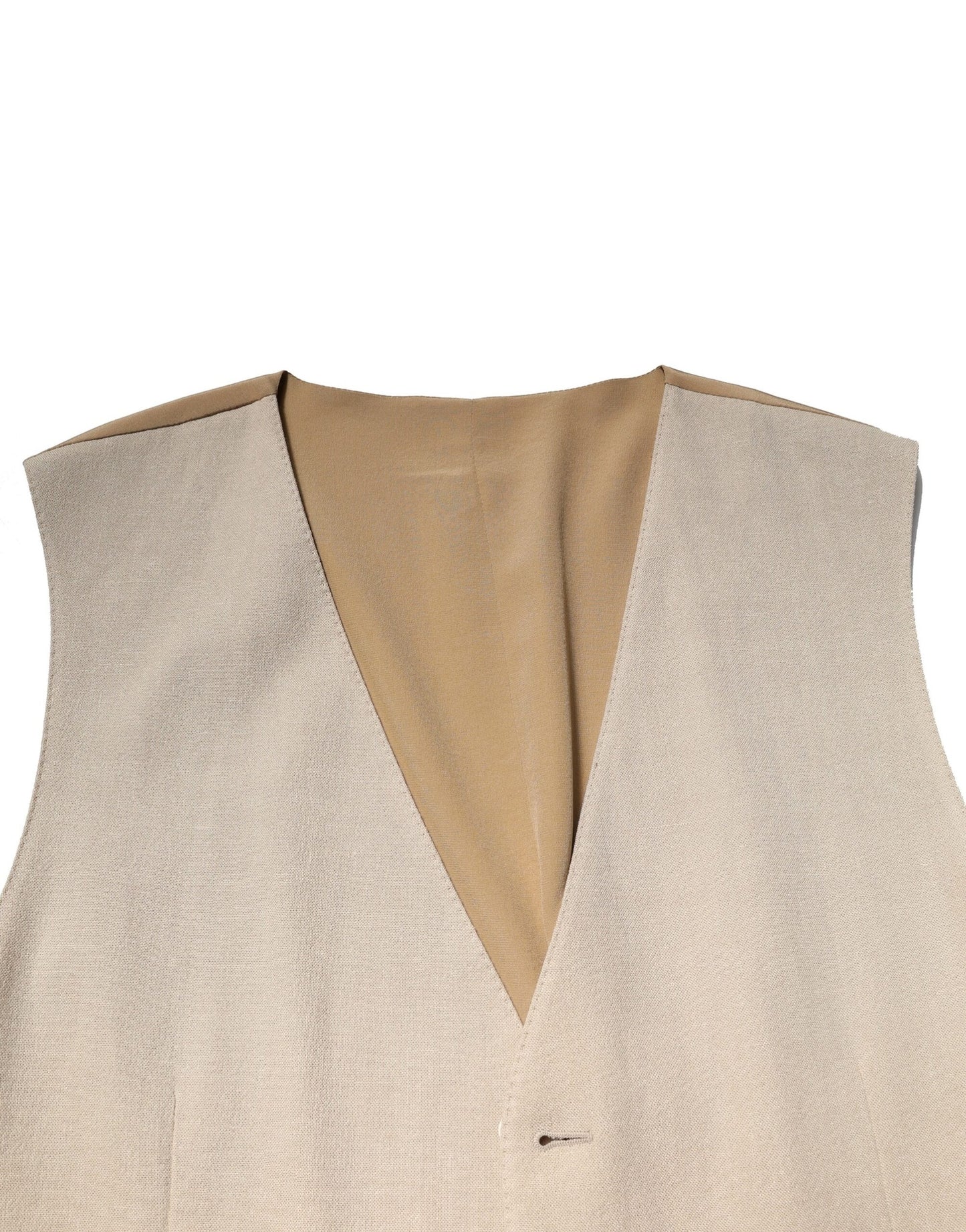 Gilet habillé en lin beige Dolce & Gabbana pour homme