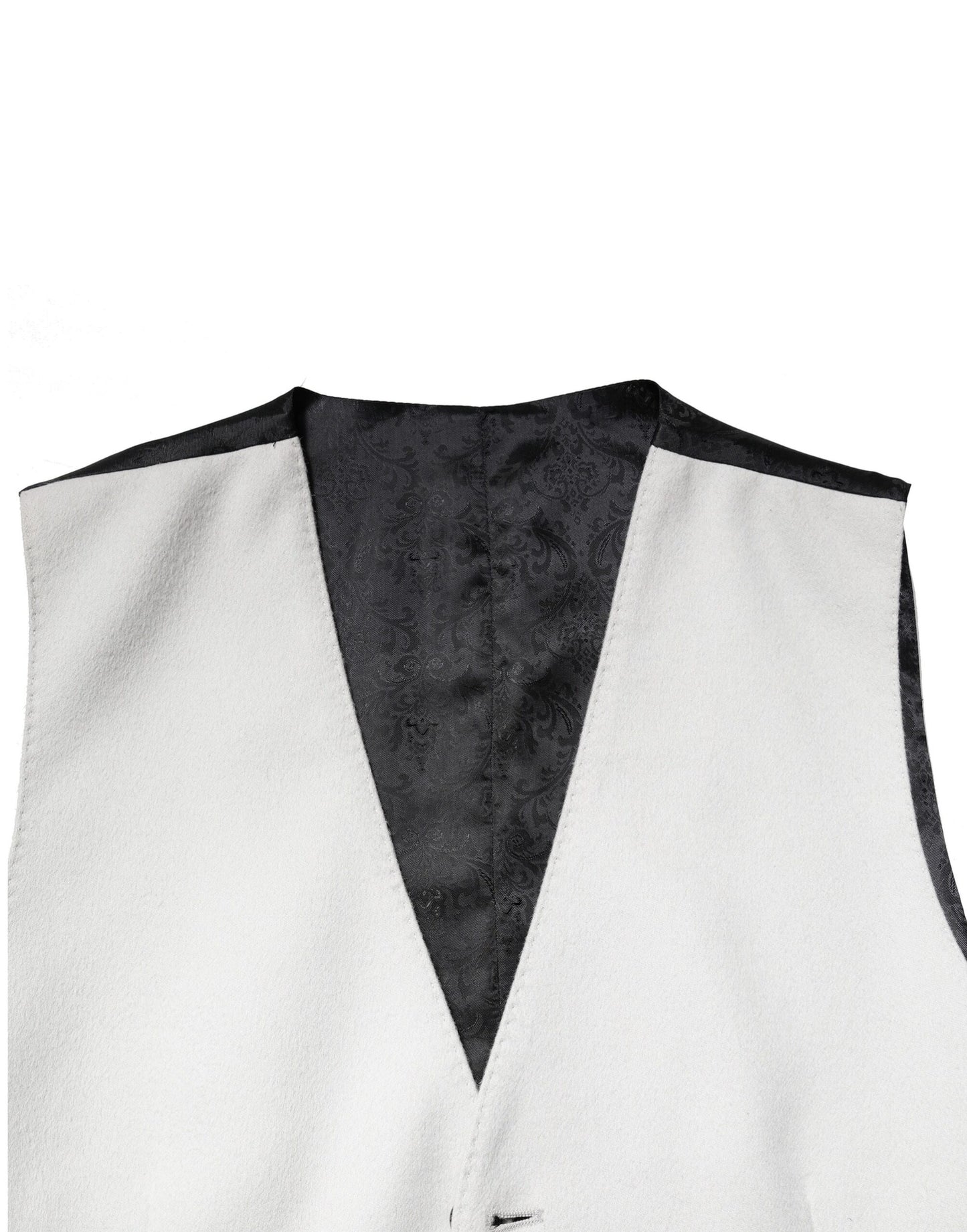 Gilet habillé en laine grise Dolce & Gabbana pour homme