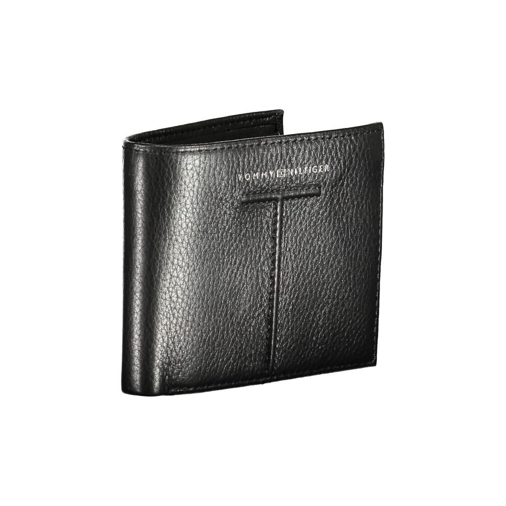 Portefeuille homme en cuir noir Tommy Hilfiger