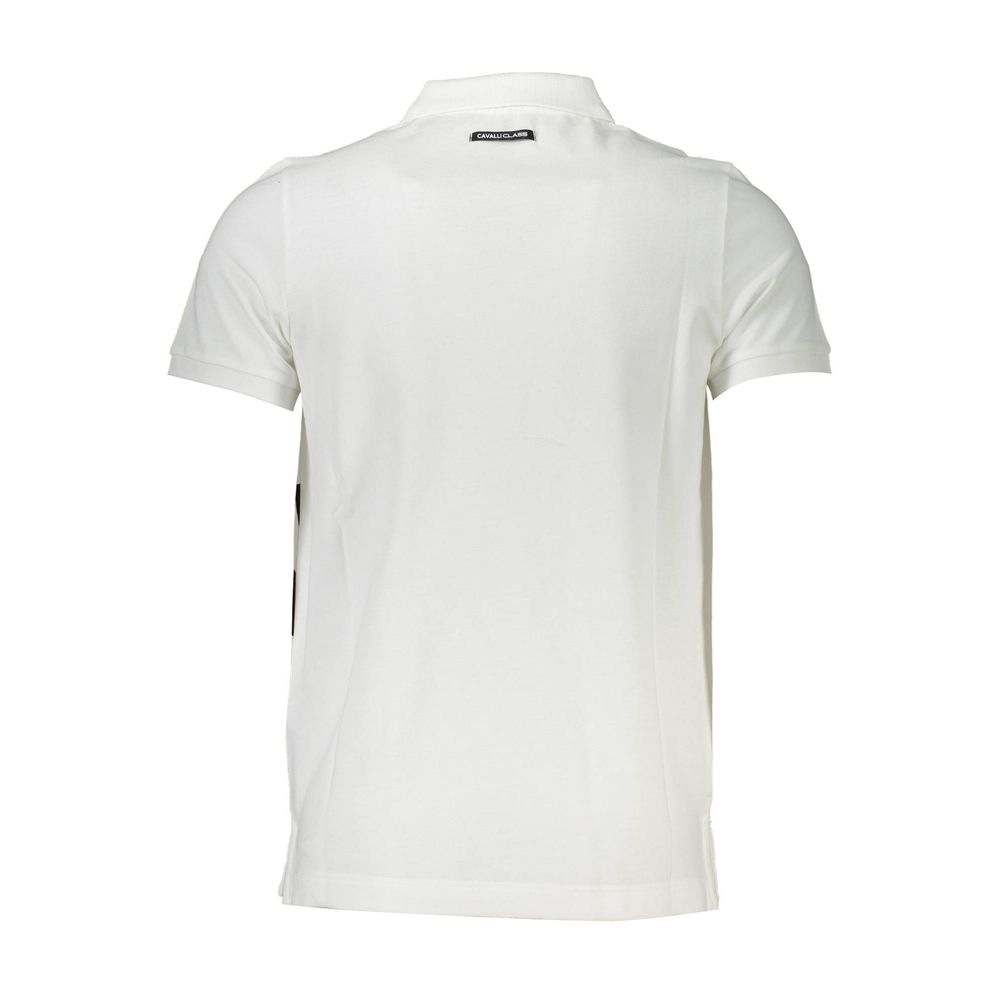 Polo Cavalli Class en coton blanc pour homme