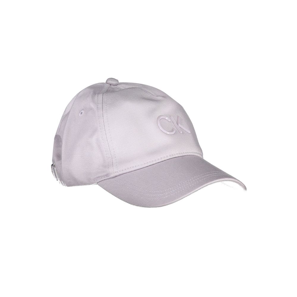 Bonnet en coton violet Calvin Klein pour femme